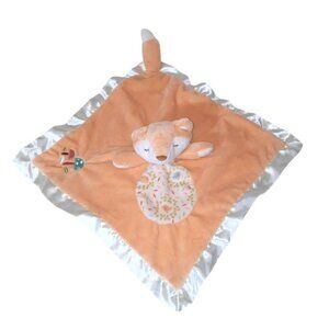 Douglas Baby Fox Woodland Mushrooms Baby Lovey Security Blanket 15" X 15"